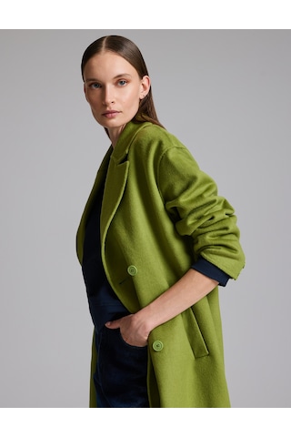 Pierre Cardin Yeşil Yün Karışımlı Kaşe Kaban 50329239-vr016