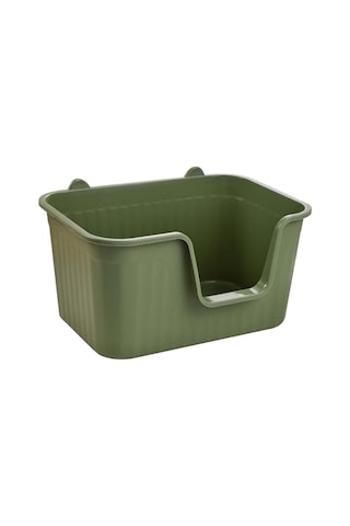 Kapalı Kedi Kedi Çöp Kutusu Kapalı Kediler İçin Evcil Hayvan Malzemeleri Kolay Temiz Oda Antrasit