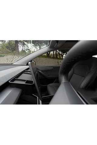 Model Y Juniper & Standart 2025+ Ekran Arkası Konsol Düzenleyici Kaymaz Silikon Saklama Alanı Arka Ekran Arkası Organizer