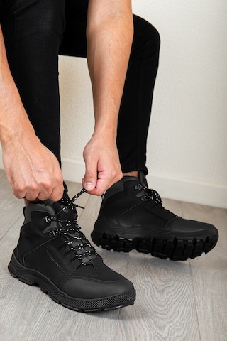 D00201 Garantili Ürün Soğuk Geçirmez Erkek Bot Siyah