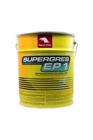 Petrol Ofisi Süper Gres Ep 1 Lityum Sabunlu Performanslı Gres 15 KG