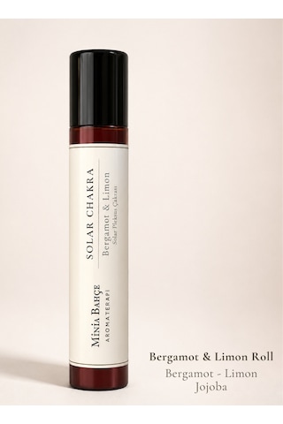 Solar Çakra Roll - %100 Doğal Bergamot & Limon Yağı 10 Ml
