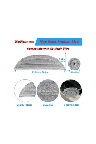 Tongxida Roborock S8 Max Ultra Temizleme Fırçası, Yan Fırça Ve Mikrofiber Seti - Robot Süpürge Aksesuarları