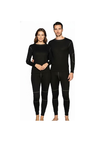 Thermoform Active Plus Yetişkin Termal İçlik Set Siyah Çok Renkli