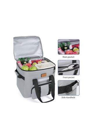 Dolıty Serin Çanta Yetişkinler Sıcak Soğuk Gıda Termal Gri Gri