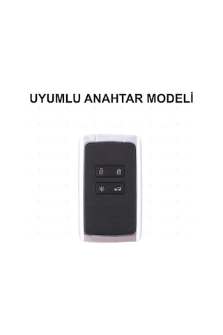 Renault Clio 5 Megane E-tech Austral Koleos Kadjar Captur Zoe Silikon Desenli Anahtar Kılıfı