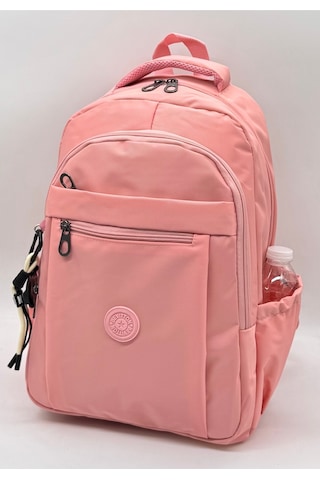 2300 Günlük Sırt Çantası Suya Dayanıklı Kumaş Unisex Okul Çantası Pudra Pudra Pembe