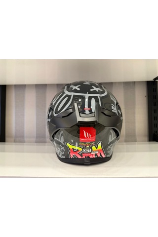 Mt Helmets Stınger Ram F1 Kask Parlak Siyah Gri