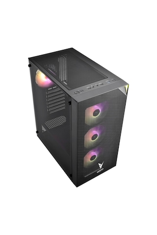 Vento Vg3400s Psu Yok 4x12cm Rgb Fan Atx Meshed Panel 2xusb2.0/1xusb3.0 Siyah Gamıng Kasa