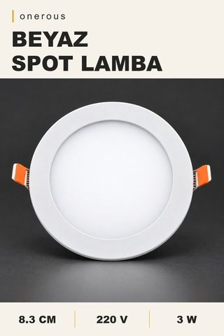 Onerous 3w Beyaz Slim Led Spot