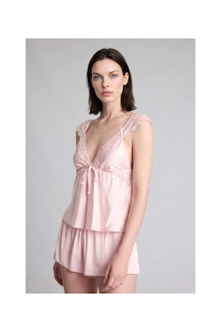Defacto Regular Fıt Askılı 2li Saten Açık Pembe Pijama Takımı H0363ax26smpn648 Pembe-pn648