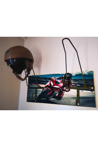 Özel Fotoğraflı Kask Askısı, Motorcu Kask Askısı, Personalv26