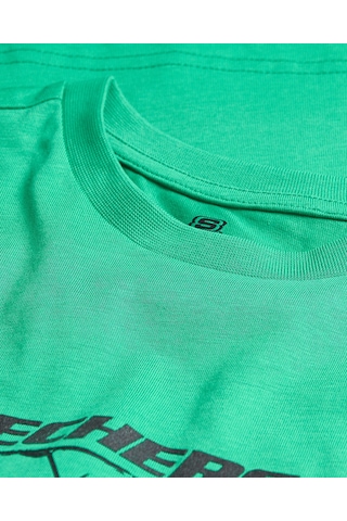 Skechers B Regular Fit Graphic Tee T-shirt Büyük Erkek Çocuk Dark Green Tshirt Sk2510112-300 Dark Green