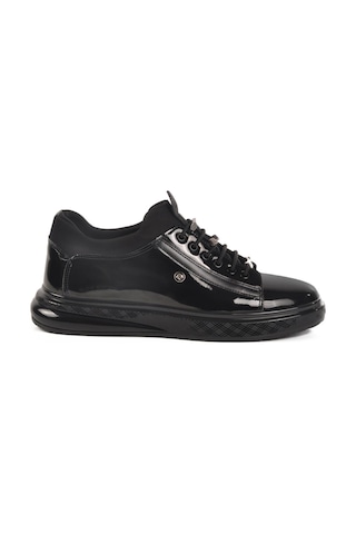 Pierre Cardin 70819 M Siyah Rugan Hakiki Deri Erkek Sneaker Siyah