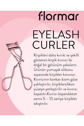Flormar Ergonomik & Yumuşak Silikonlu Kirpik Kıvırıcı Gold