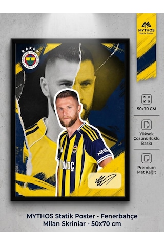 Mythos Statik Poster Fenerbahçe Milan Skriniar 50x70 Cm
