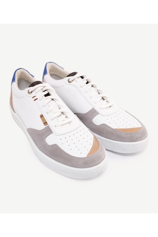Yargıcı Retro Görünümlü Deri Spor Sneakers 24yeay4471x 002 Beyaz