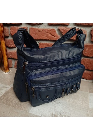 Kadın Çapraz Omuz Çantası Lacivert Gvn-0097 Lacivert