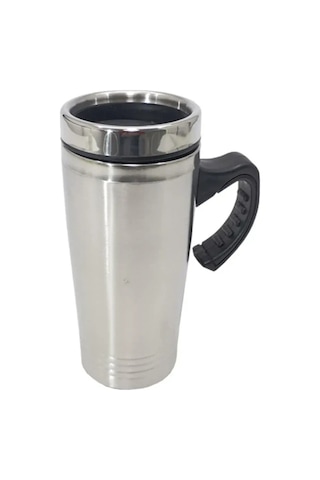 Paslanmaz Çelik Seyahat Termosu Kupası -mercampoutdoor Gri