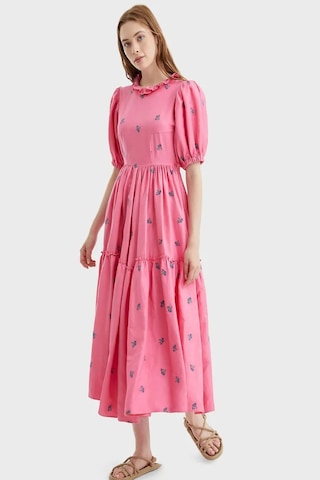 N22yn2067 Nocturne Elbise Pembe