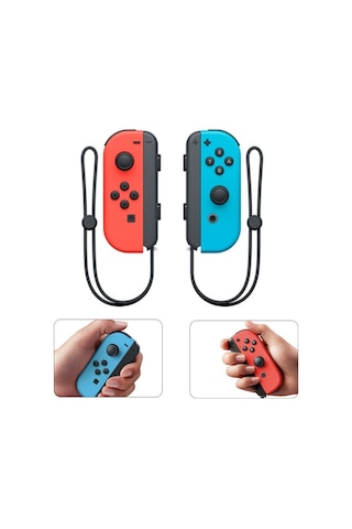Bloomnest Anahtar Kolu Joycon Bluetooth Gamepad Ns Sol Sağ Kolu Uzaktan Kumandalı El Kayışlı Uyandırma Çift