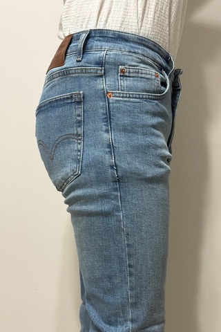 Hacker Denim Dmctekstil Erkek 1021 Yüksek Bel Normal Kesim Boru Paça Jean Pantolon Mavi