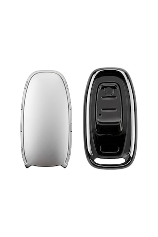 Audi A4-a5-a6-a7-q5-q7 Sustasız Uyumlu Silikon Oto Anahtar Kumanda Kabı Kılıf Gri