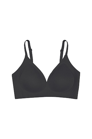 Balensiz Görünmez Fitilli Kaşkorse Çıkarılabilir Pedli Dikişsiz Sütyen 80645 Siyah