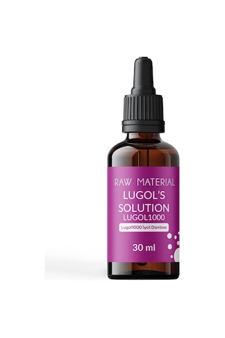 Raw Material Lugol Solüsyon 1000 İyot Damlası 30 ML