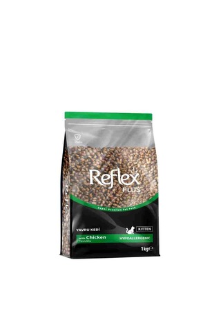 Reflex Plus Tavuklu Yavru Kedi Maması 1 Kg Yeni 1 Kg Zipli Kiltli Paket