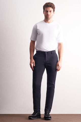 İmza Lacivert Yan Cep Düz Paça Pamuklu Slim Fit Chino Casual Pantolon 1003255165 Lacivert