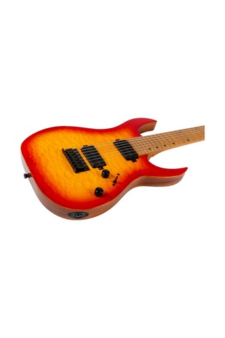 Spira Guitars S-507 Qfb 7 Telli Elektro Gitar Fireburst