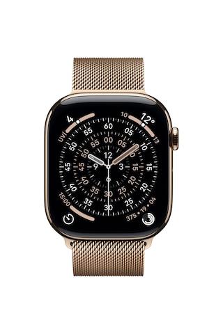 Apple Watch Series 11 MFD74TU/A GPS + Cellular 46 MM Altın Milano Loop S/M (Apple Türkiye Garantili)