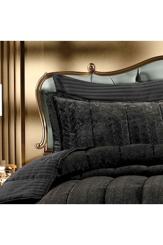 Goldroom Home Kadife Confort 3 Parça Çift Kişilik 230 240 Uyku Seti Krem