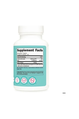 Nutricost Women Biotin With Folate & Marine Collagen Hair Skin & Nails 10,000 Mcg 120 Capsules