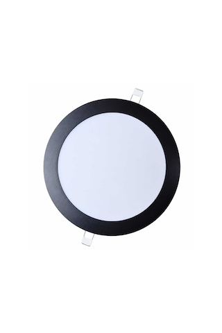 Lampist Siyah Çerçeveli Slim Sıva Altı Panel Led 3w 8,3 Cm Günışığı Işık Beyaz - Siyah