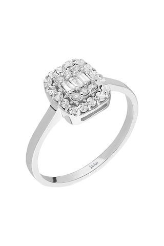 Sirius F Renk 0,14 Karat Baget Pırlanta Yüzük 0841R0018