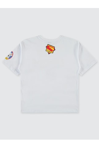 Superman Erkek Çocuk Tişört 10-13 Yaş Beyaz