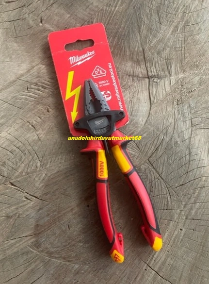 Milwaukee 160mm Pense Cobalt Çelik Pense Kombine Pense 1000v 3fonksiyon 160mm