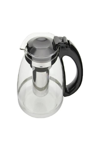 Çelik Süzgeçli Cam Çaycı Servis Demlik 1500 Ml. Royaleks-7488 .