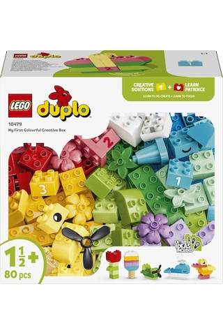 LEGO® DUPLO® Classic Renkli Yaratıcı Kutu 10479 – 1.5 Yaş ve Üzeri Çocuklar için Rakamlar İçeren Oyuncak Yapım Seti (80 Parça)