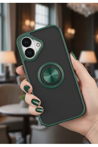 Apple İphone 17 İçin Kamera Korumalı Yüzüklü Kılıf - Leke Tutmaz Mat Ve Dayanıklı Yapı