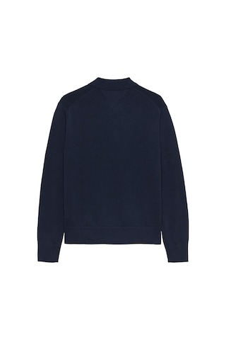 Tommy Hilfiger Tjm Slım Essentıal Polo Sweater Erkek Mavi Kazak - Dm0dm20304