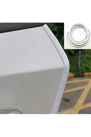 Oto Araç Kapı Koruma Fitili 5metre Parlak Beyaz Renk Çarpma Çizilme Önleyici Fitil-oto Çizgi