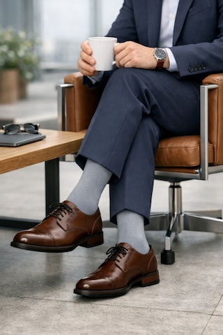 Socketta 3'lü Karışık Renk Erkek Business Bambu Dikişsiz Takviyeli İnce Yazlık Soket Çorap - Premium Siyah-füme-gri