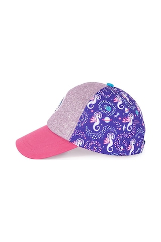 Milk & Moo Ayris 7-10 Yaş Kız Şapkası - Unicorn Temalı, Simli, Pembe-mor, Ayarlanabilir Yazlık