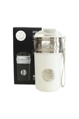 Shotay St-8912 420ml Beyaz Çelik Termos Diğer