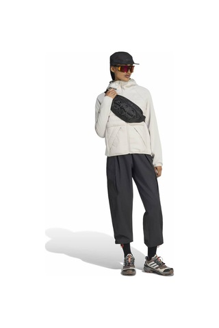 Adidas Multi Hybrid Kadın Ekru Kapüşonlu Mont