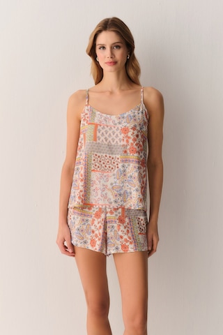 Suwen Irene Atlet Şort Pijama Takımı Sh26557667846 Çok Renkli