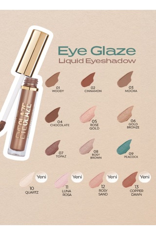 Eye Glaze Liquid Eyeshadow No: 11 Luna Rosa - Likit Göz Farı